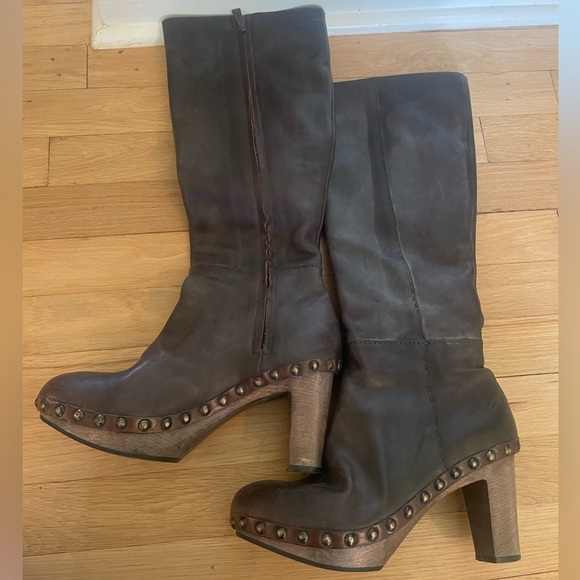 Henry Cuir Ebano Clog boot - Picture 3 of 10